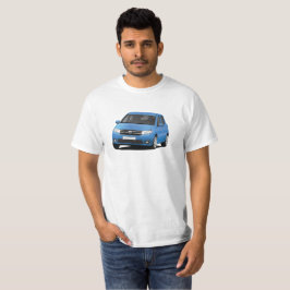 Camiseta ilustración de Dacia Sandero - azul