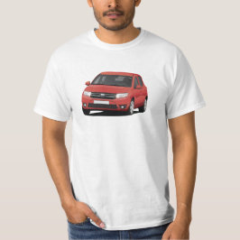 Camiseta Ilustracion de Dacia Sandero - rojo