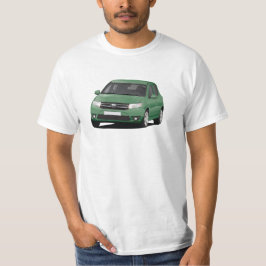 Camiseta Ilustracion de Dacia Sandero - verde