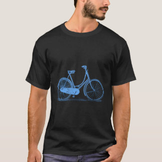 Camiseta Ilustracion de dibujo de bicicletas de la vieja es