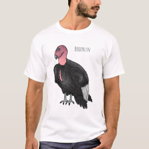 Camiseta Ilustración de dibujos animados de ave cóndor de C