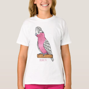 Camiseta Ilustración de dibujos animados de ave Galah
