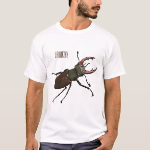 Camiseta Ilustración de dibujos animados de escarabajo cier