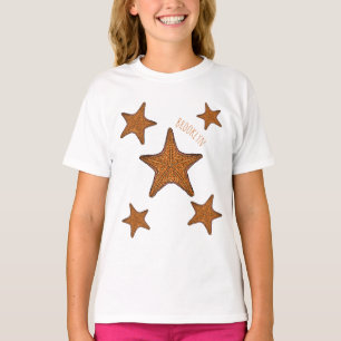 Camiseta Ilustración de dibujos animados de estrella de mar