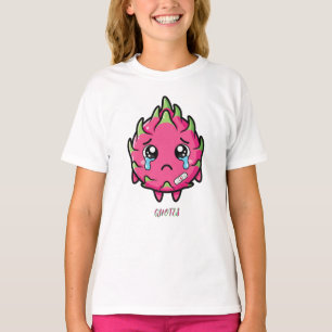 Camiseta Ilustración de dibujos animados de fruta de dragón
