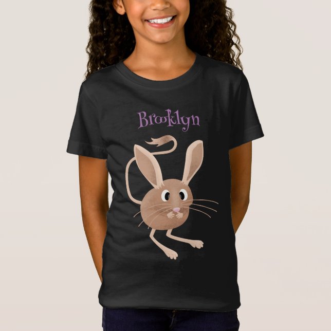 Camiseta Ilustración de dibujos animados de jerbo de orejas (Anverso)