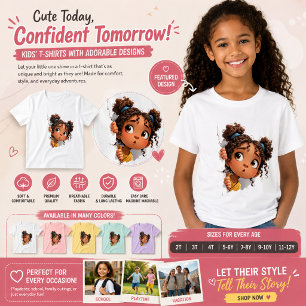 Camiseta Ilustración de dibujos animados de niño curioso qu