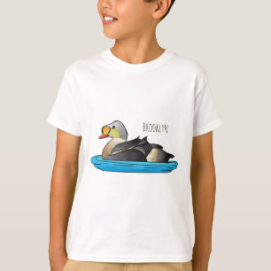 Camiseta Ilustración de dibujos animados de pato real