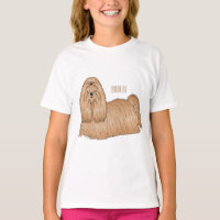 Ilustración de dibujos animados de perro Shih tzu