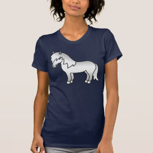 Camiseta Ilustración de dibujos animados de poni Shetland g