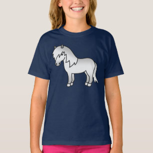 Camiseta Ilustración de dibujos animados de poni Shetland g