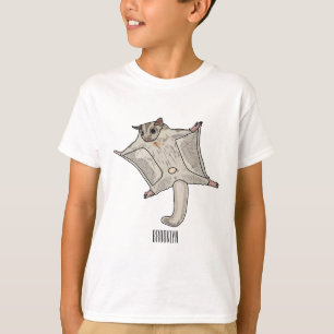 Camiseta Ilustración de dibujos animados de sugar glider