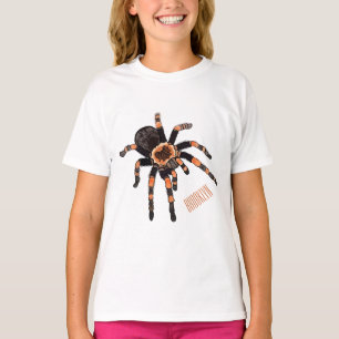 Camiseta ilustración de dibujos animados de tarántula