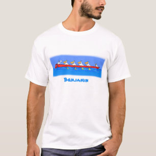 Camiseta Ilustración de dibujos animados del divertido equi