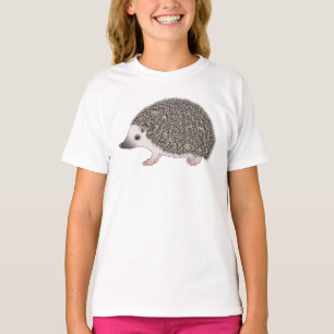 Camiseta Ilustración de dibujos animados del erizo pigmeo a