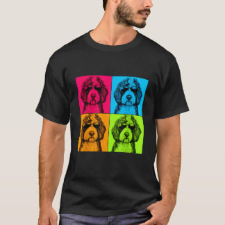 Camiseta Ilustración de diseño de arte pop de perro Sheepad