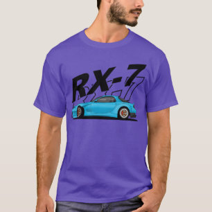 Camiseta ilustración de diseño de coche lado izquierdo vint
