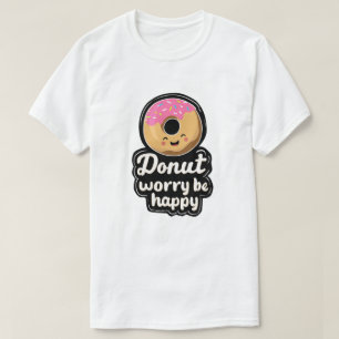 Camiseta Ilustración de Donut Sonriente Adorable – “Donut W