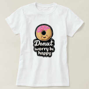 Camiseta Ilustración de Donut Sonriente Adorable – “Donut W