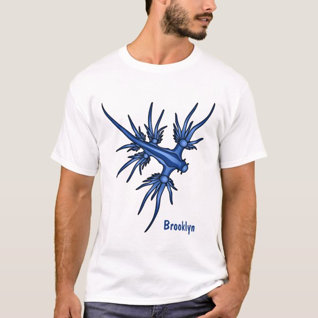 Camiseta Ilustracion de dragón azul (Anverso)