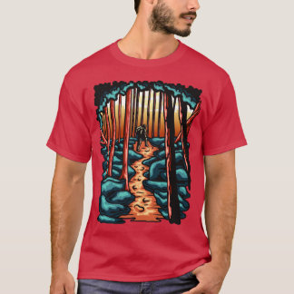 Camiseta Ilustracion de escalada de montaña