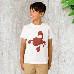 Camiseta Ilustración de Escorpión Rojo