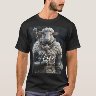 Camiseta Ilustración de espada de acero de animación 3D de 