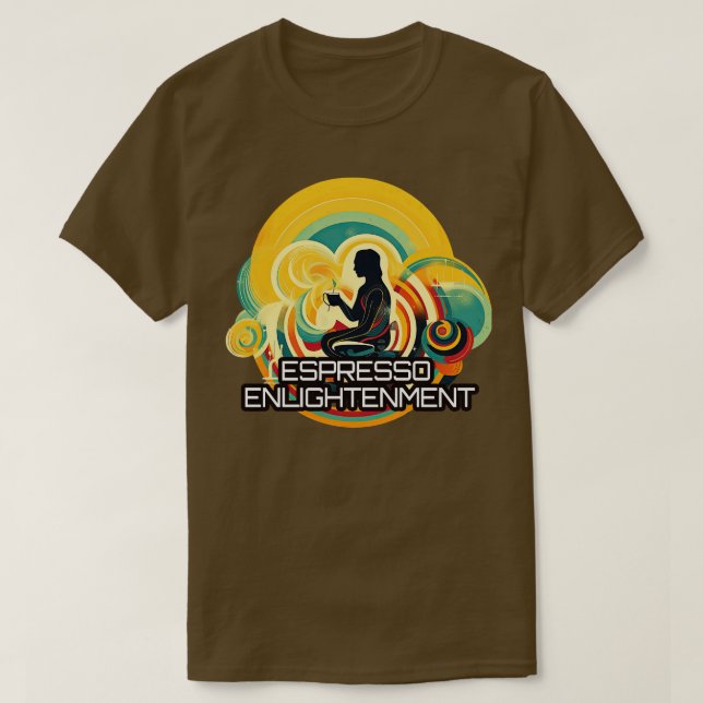 Camiseta Ilustración de espresso 1 (Diseño del anverso)