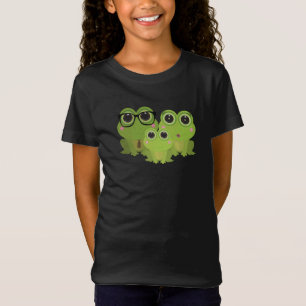 Camiseta Ilustración de familia de ranas lindas: mamá, papá