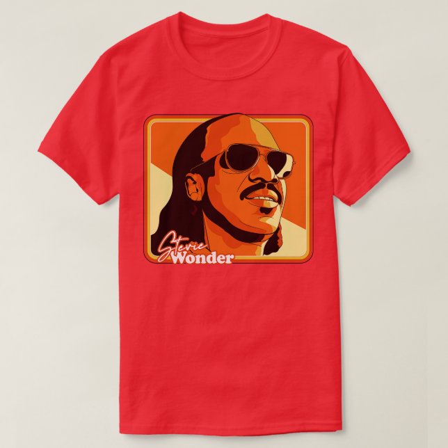 Camiseta Ilustracion de fans del estilo de Stevie Wonder Re (Diseño del anverso)
