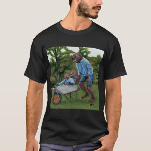 Camiseta Ilustración de fantasía otoñal de hombre pez