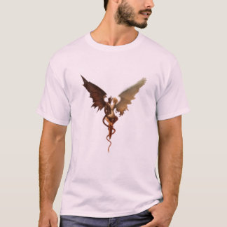 Camiseta Ilustración de fantasía romántica de alas de demon