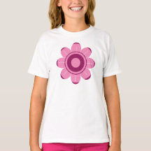 Ilustración de flor rosa abstracta