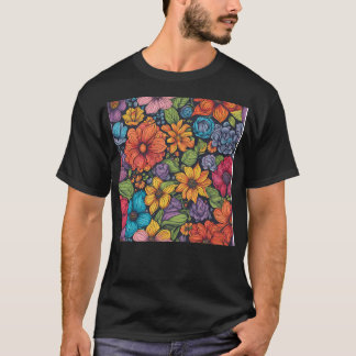 Camiseta Ilustracion de flores
