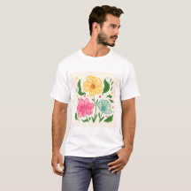 Ilustracion de flores coloridas y caprichosas - Di