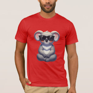 Camiseta Ilustración de gafas de sol de koala genial