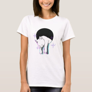 Camiseta Ilustración de gato cósmico soñoliento – Estética