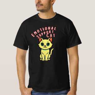 Camiseta Ilustración de gato de apoyo emocional lindo y rec