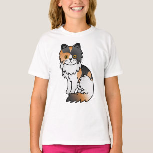 Camiseta Ilustración de gato de dibujos animados adorable p