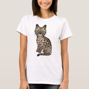 Camiseta Ilustración de gato de dibujos animados de Mau Egi