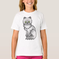 Ilustración de gato de dibujos animados persa Chin