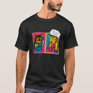Camiseta Ilustración de gato inspirada en Pop Art - Diverti