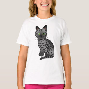 Camiseta Ilustracion de gato mau cute Personalizado, egipci
