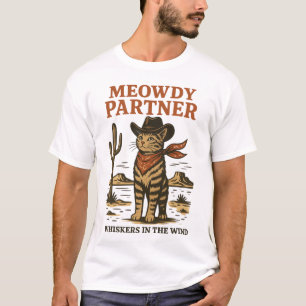 Camiseta Ilustracion de gato occidental de época - socio de