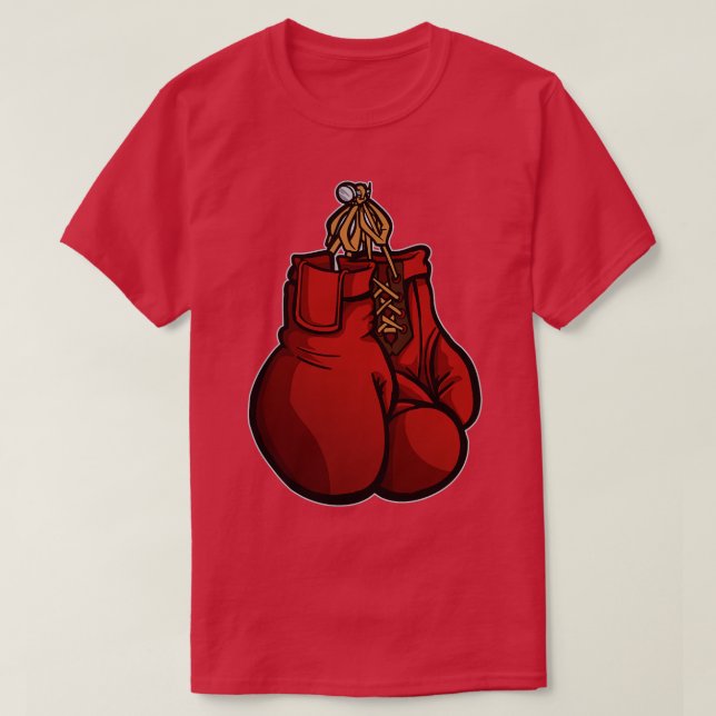 Camiseta Ilustracion de guantes de boxeo (Diseño del anverso)