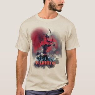 Camiseta Ilustración de guerrero samurái