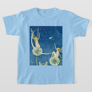 Camiseta Ilustración de hada de diente de león Art Nouveau