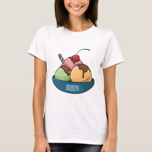 Camiseta Ilustracion de helado personalizado
