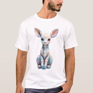 Camiseta Ilustración de hombre con fantasía de cervatillo p