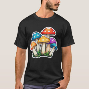 Camiseta Ilustración de hongo transparente linda